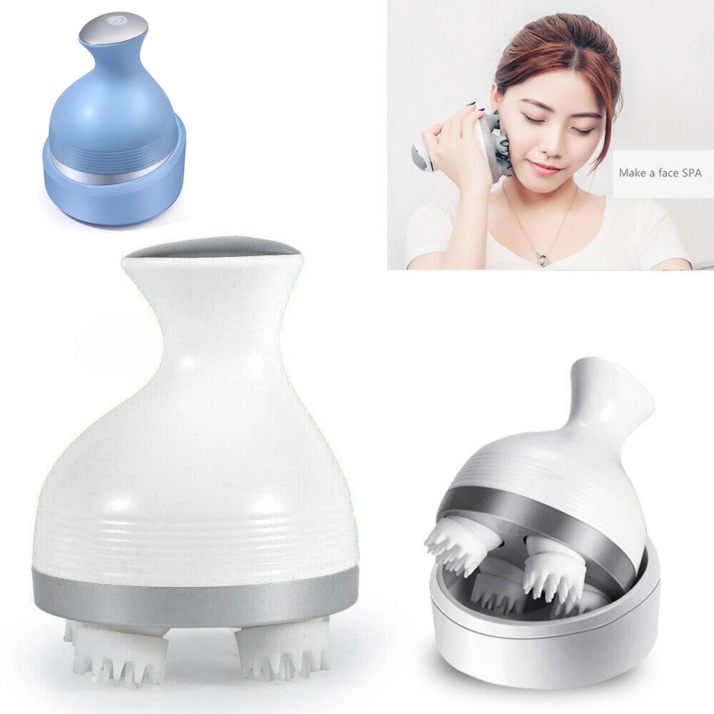 Elektrische Draadloze Hoofdhuidmassager – Ontspan & Herlaad