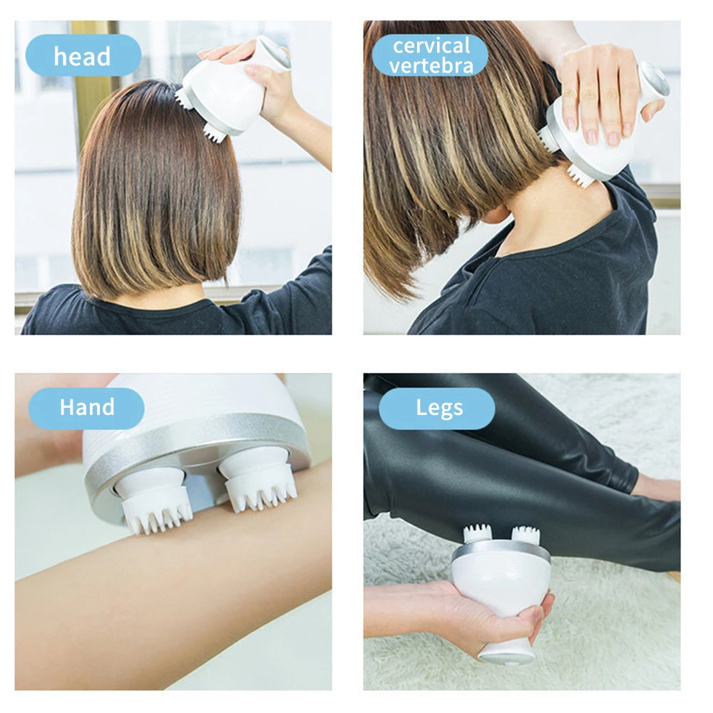 Elektrische Draadloze Hoofdhuidmassager – Ontspan & Herlaad